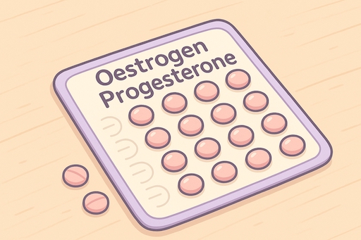 Illustration of hormone therapy types